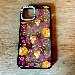 Casetify iPhone 12 mini case-fox print